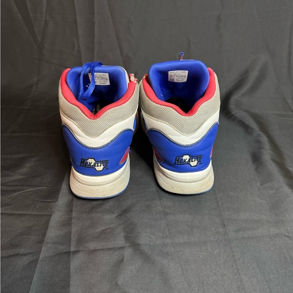 Reebok Kids Sneakers in White, Blue, and Red - Picture 10 of 14
